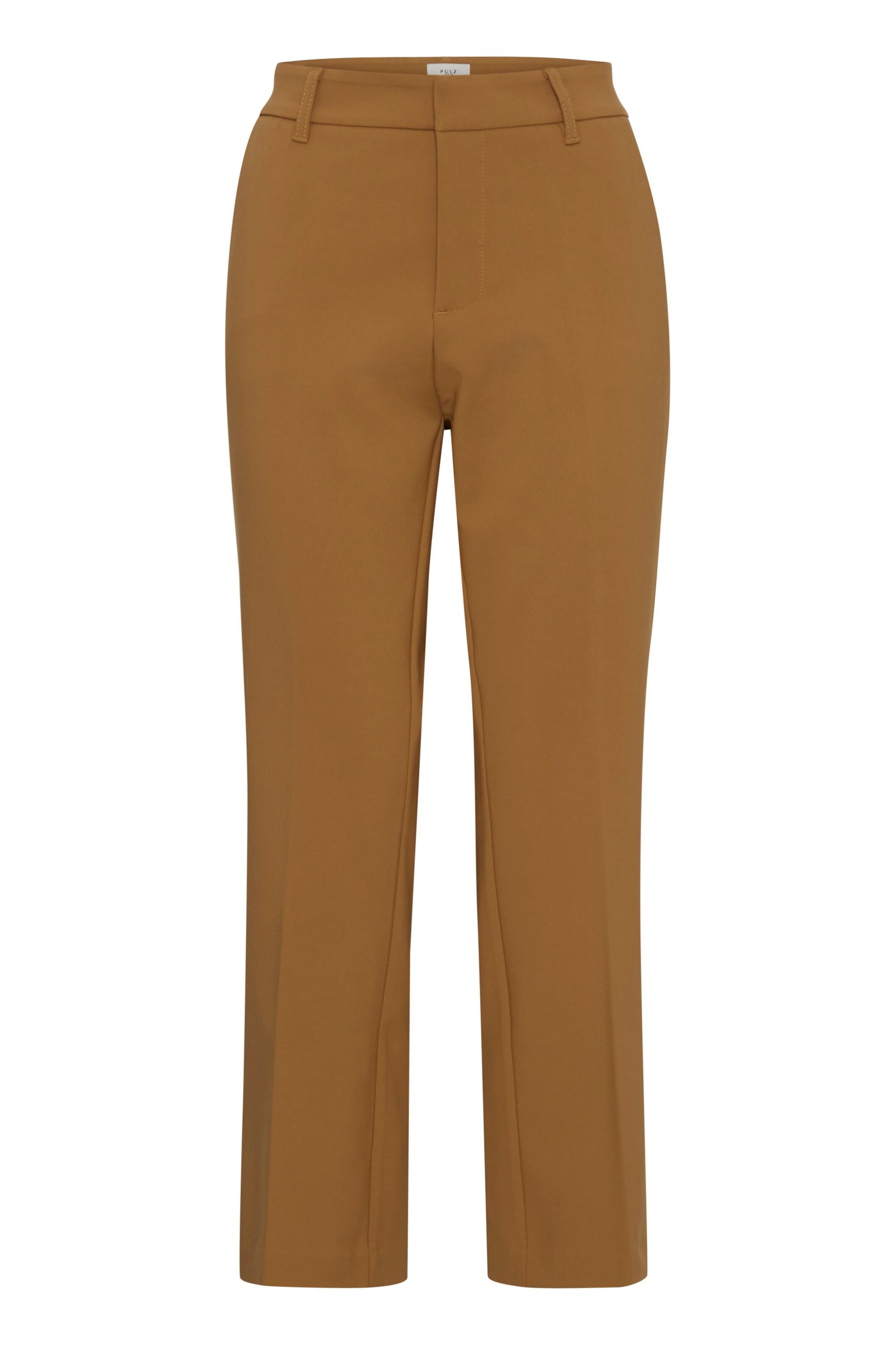 PULZ Jeans Bügelfaltenhose 'Bindy' in cognac, Produktansicht