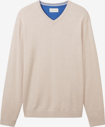 TOM TAILOR Sweater in Beige: front