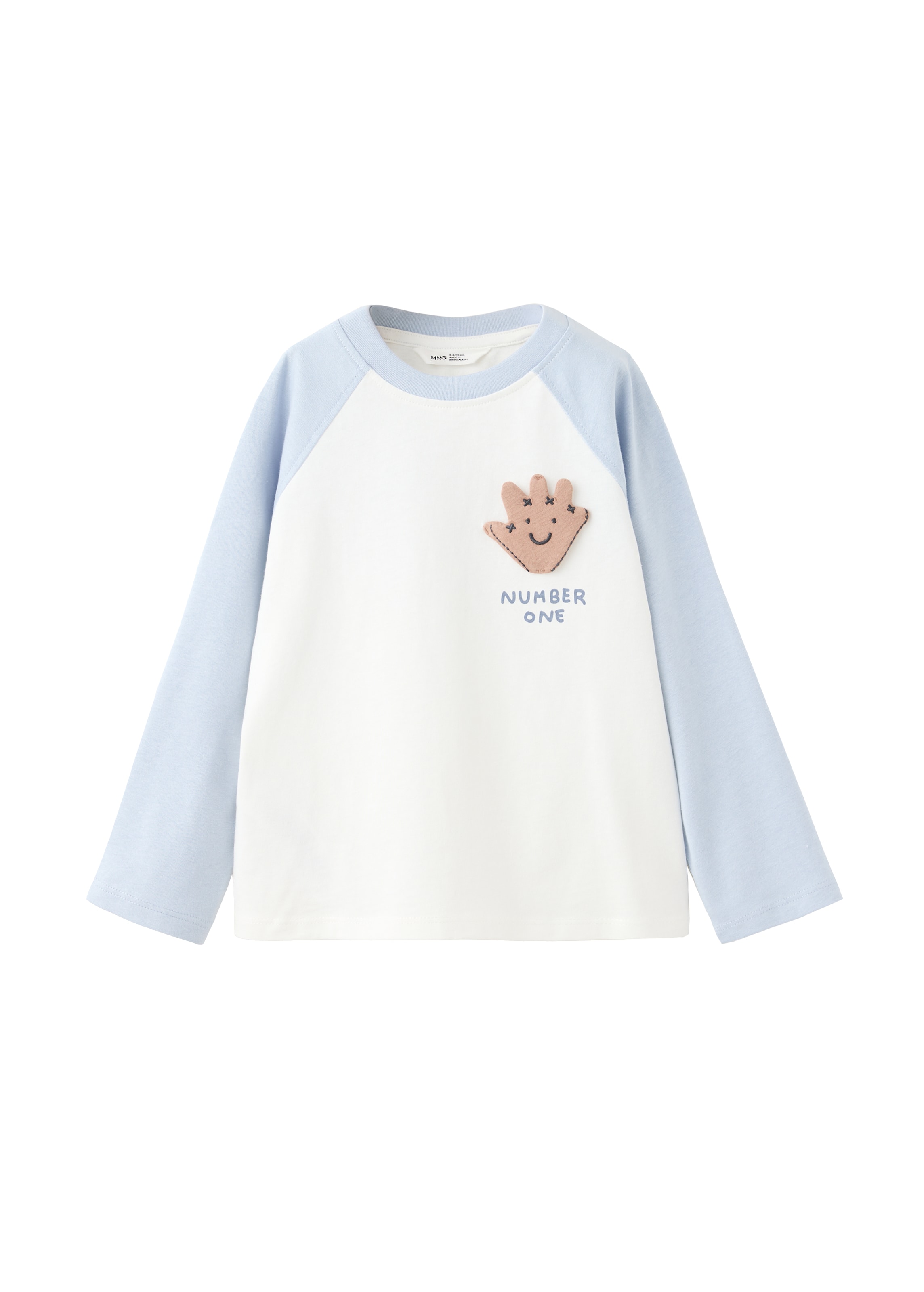 MANGO KIDS T-shirt 'LEGENDB' i blå: framsida