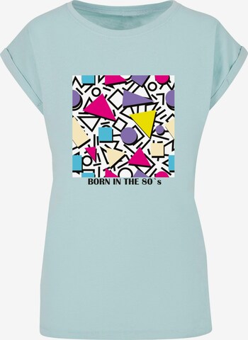 Mister Tee Shirt 'Geometric Retro' in Blau: predná strana