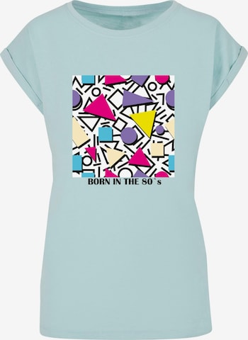 T-shirt 'Geometric Retro' Mister Tee en bleu : devant