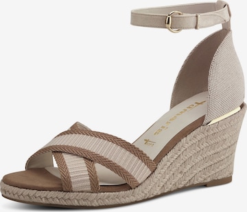 Sandales TAMARIS en beige : devant