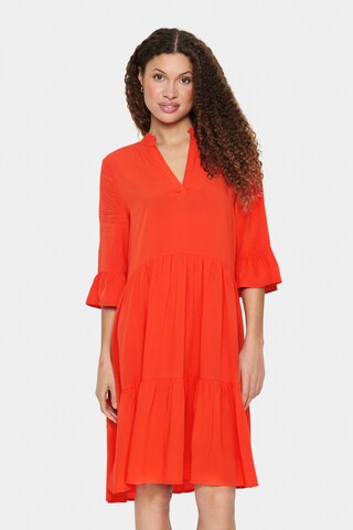 SAINT TROPEZ Kleid 'EdaSZ' in Rot: Vorderseite