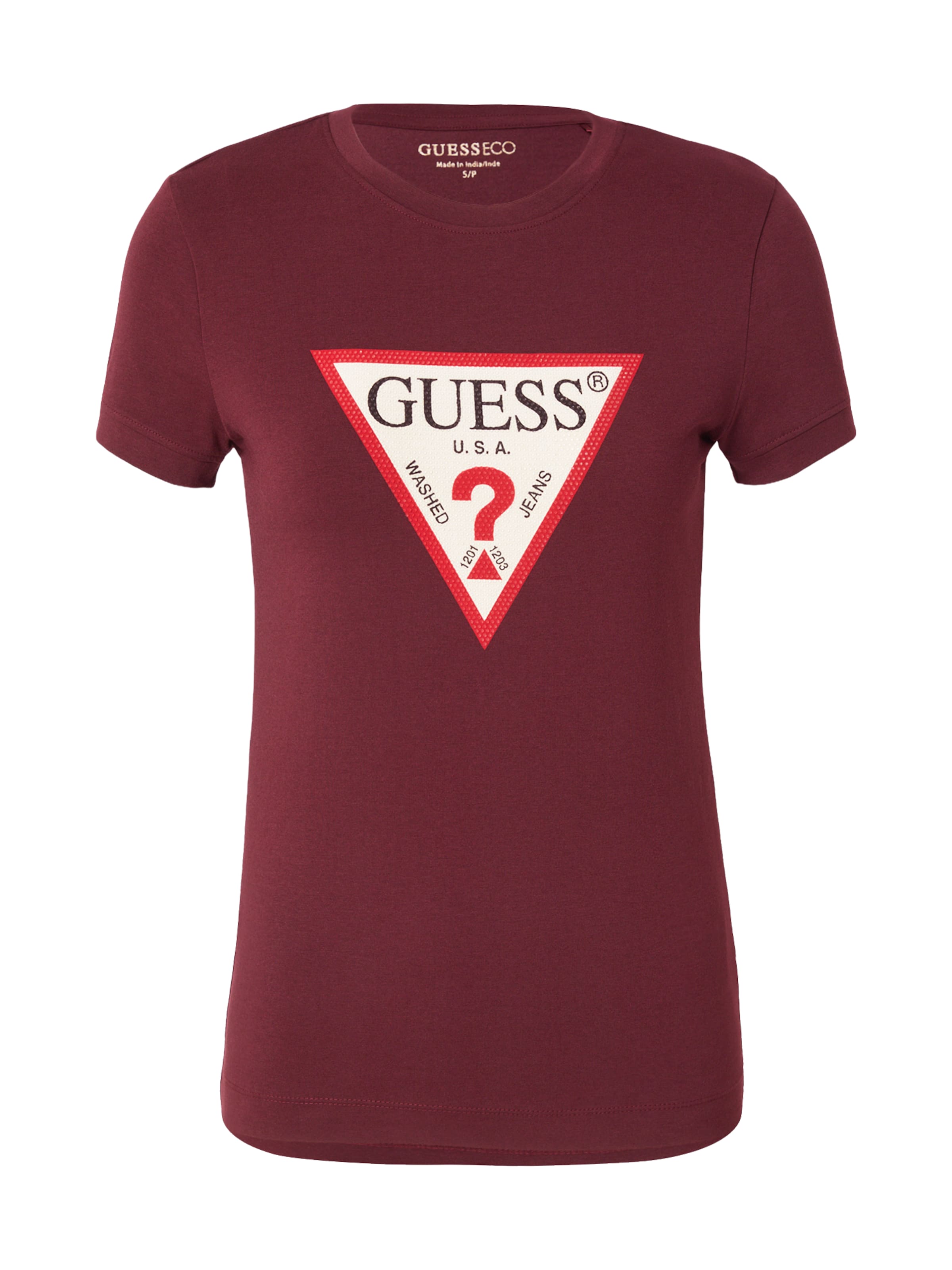 GUESS T-Shirt 'HOTFIX' in Rot: Vorderseite