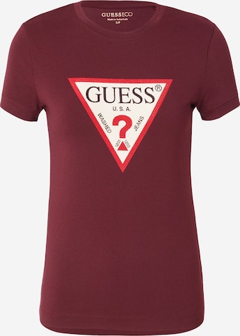 GUESS T-Shirt 'HOTFIX' in Rot: Vorderseite