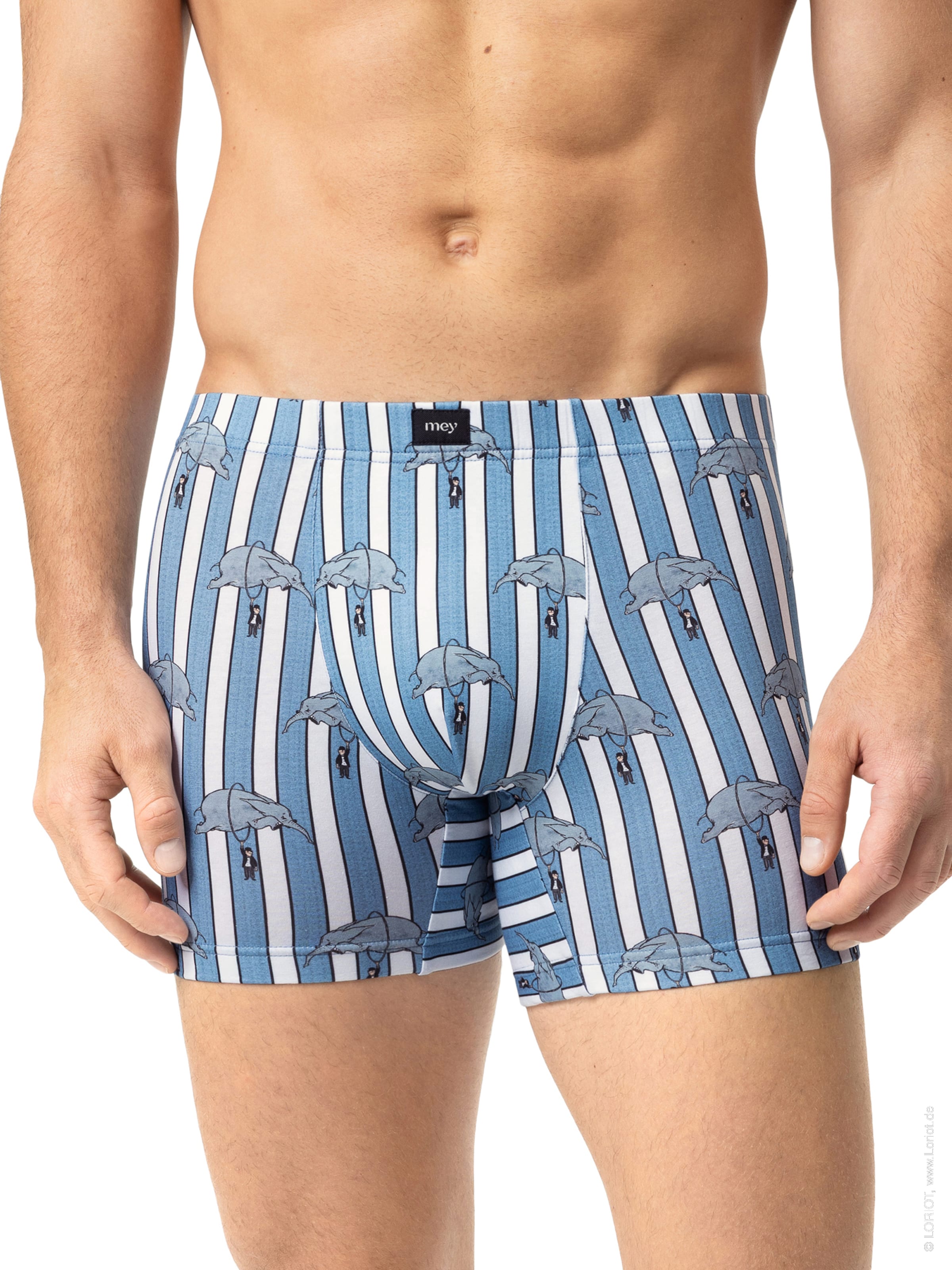Mey Boxershorts in Blauw: voorkant
