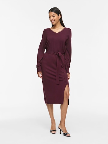 VILA - Vestido de punto 'VIRICKY' en rojo