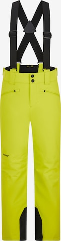 ZIENER Regular Workout Pants 'AXI' in Yellow: front