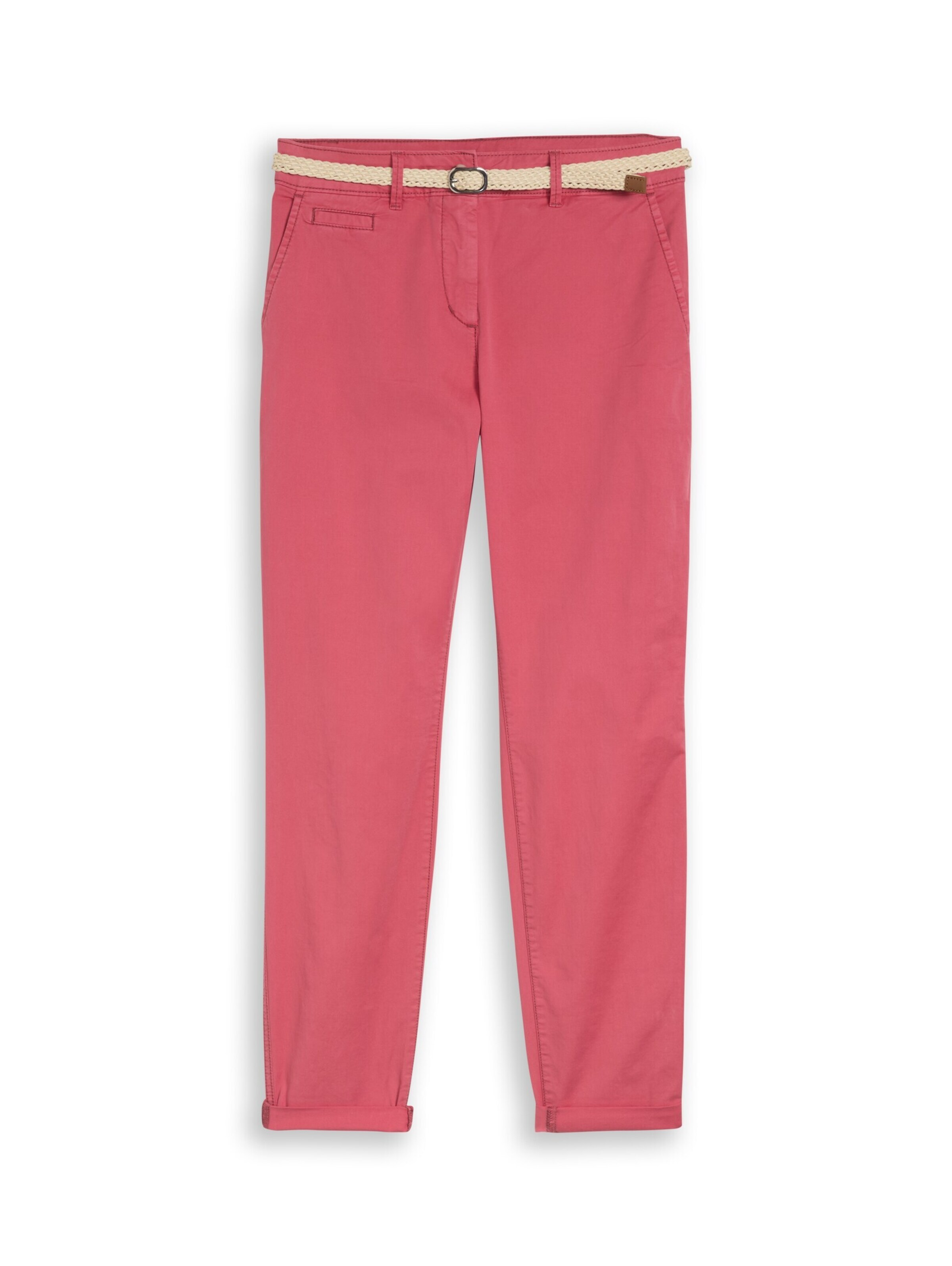 Pantaloni eleganți de la TOM TAILOR pe roz: față