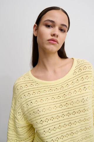 ICHI Sweater 'MARION' in Yellow