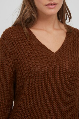 Oxmo Sweater 'Lavea' in Brown
