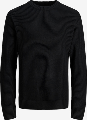 JACK & JONES Sweter 'Brink' w kolorze czarny: przód