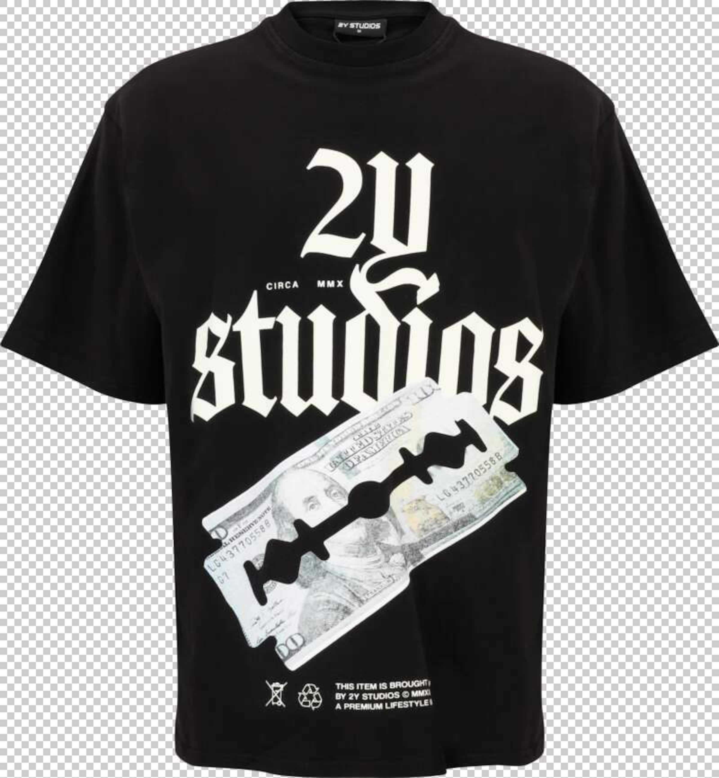 2Y Studios Tričko – černá: přední strana