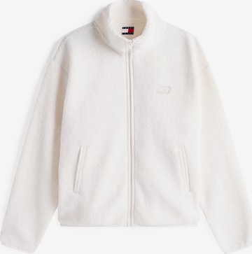 Giacca di pile di Tommy Jeans in bianco: frontale