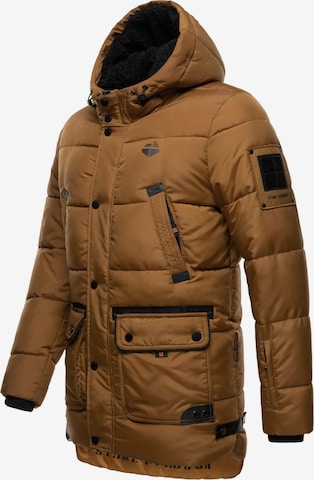 STONE HARBOUR Zimska jakna 'Mironoo' | rjava barva