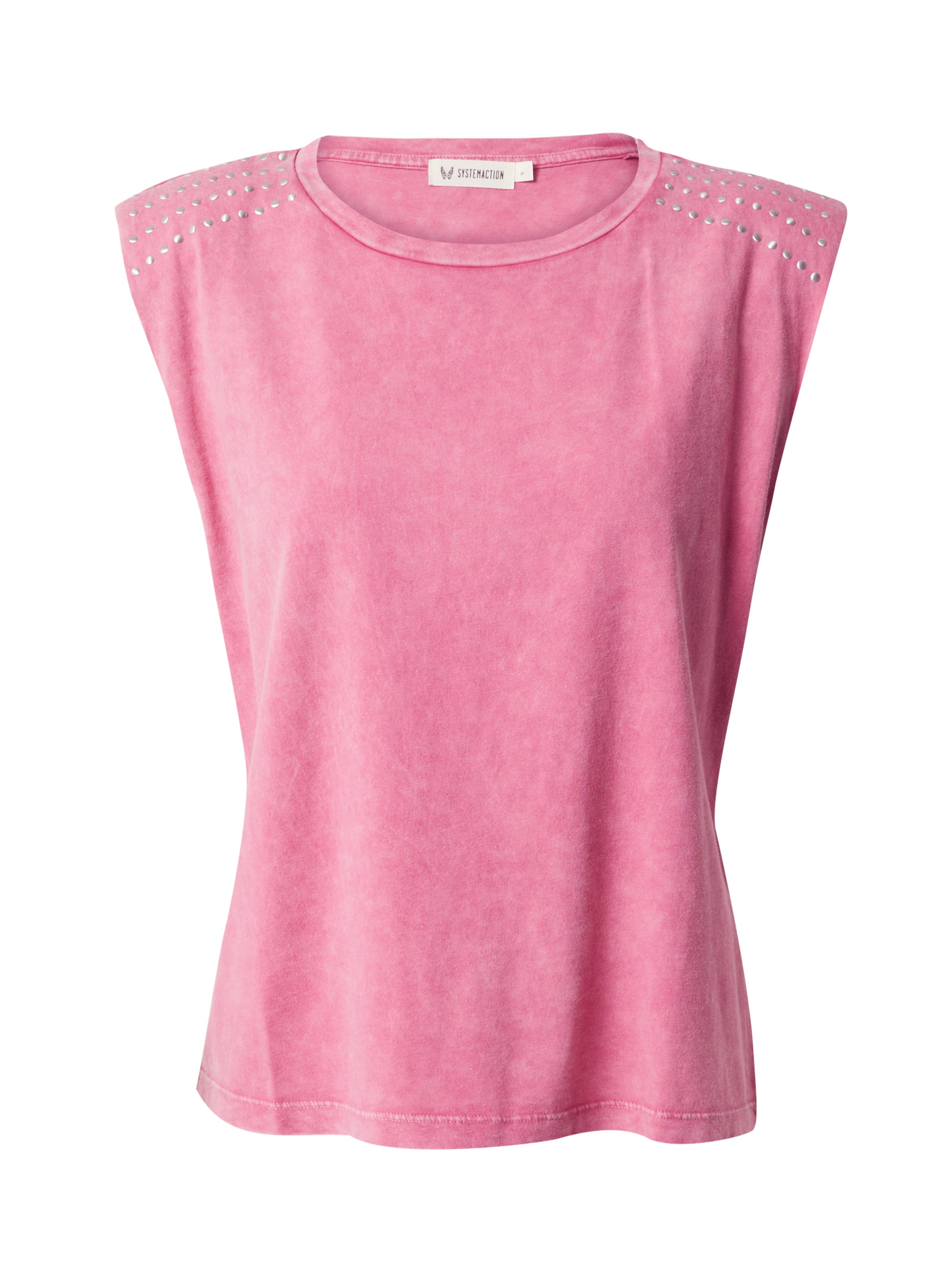 System Action T-shirt 'Annie' i rosa: framsida