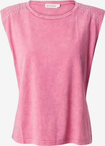 T-shirt 'Annie' System Action en rose : devant