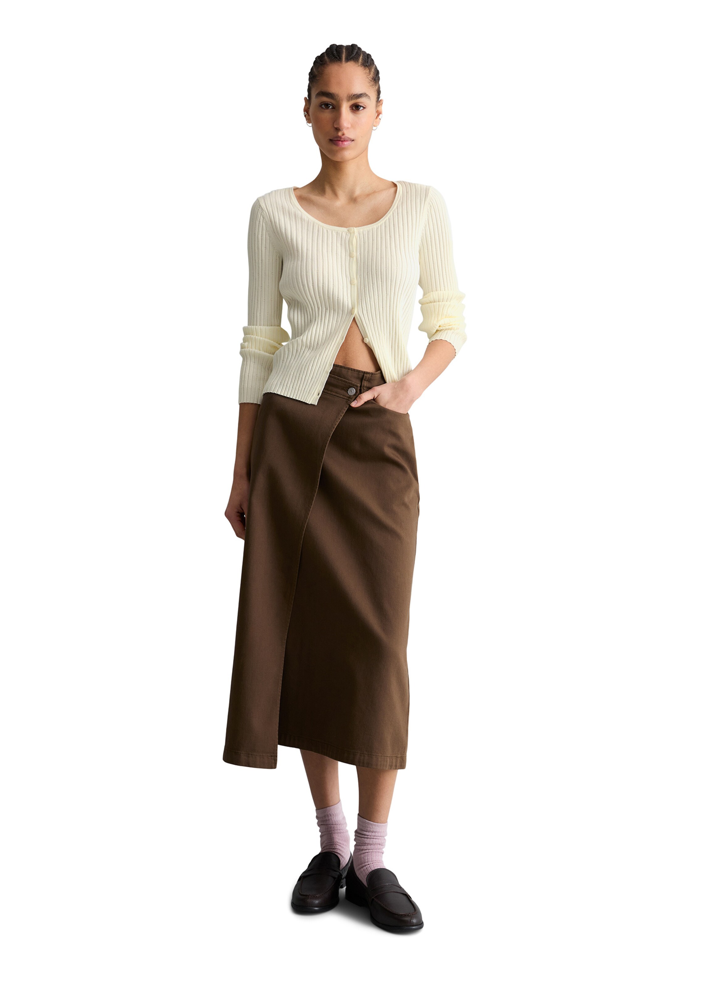 Marc O'Polo DENIM Gebreid vest in Wit