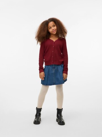 Vero Moda Girl Gebreid vest 'VMNEWLEX' in Rood