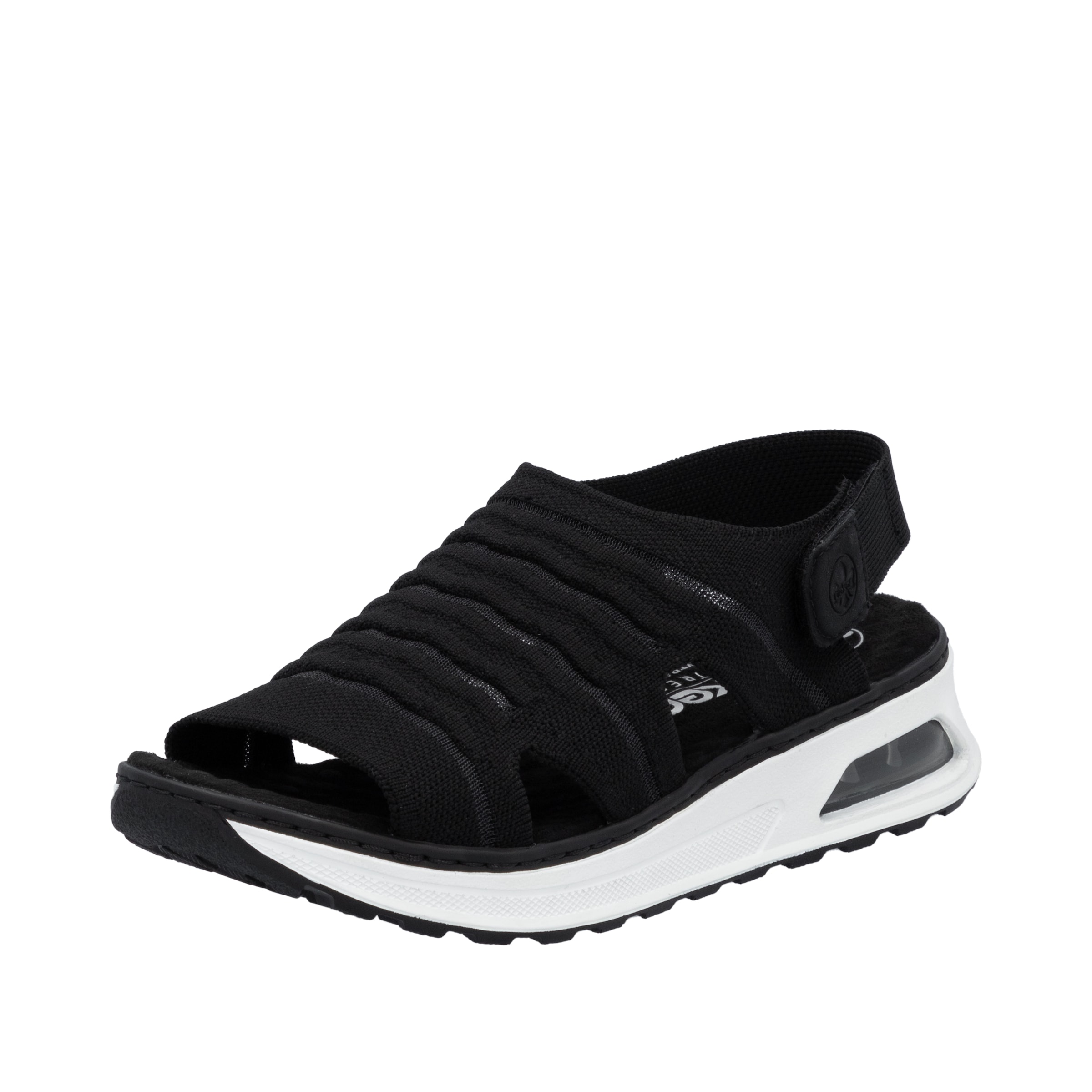 Rieker Sandals in Black: front