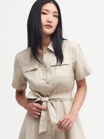 Barbour Shirt Dress 'Margaret' in Beige