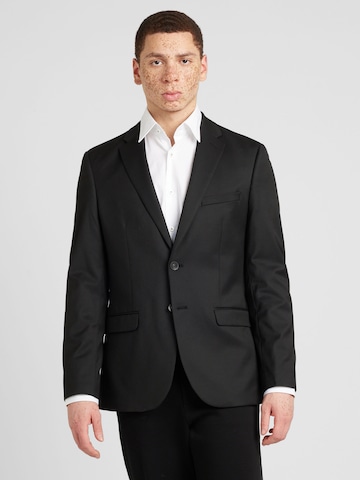 TOPMAN Regular fit Business-colbert in Zwart: voorkant