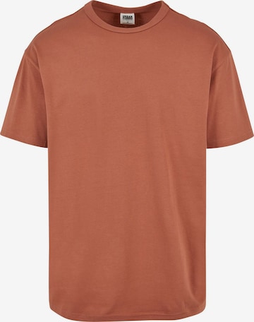 Urban Classics Shirt in Bruin: voorkant