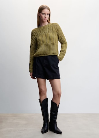 MANGO Pullover 'Leslie' in Grün