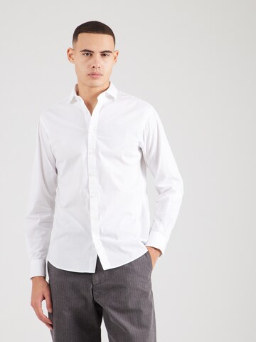 JACK & JONES Slim fit Business shirt 'JPRBLAJaxon' in White: front