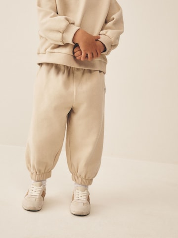 Effilé Pantalon Next en beige : devant