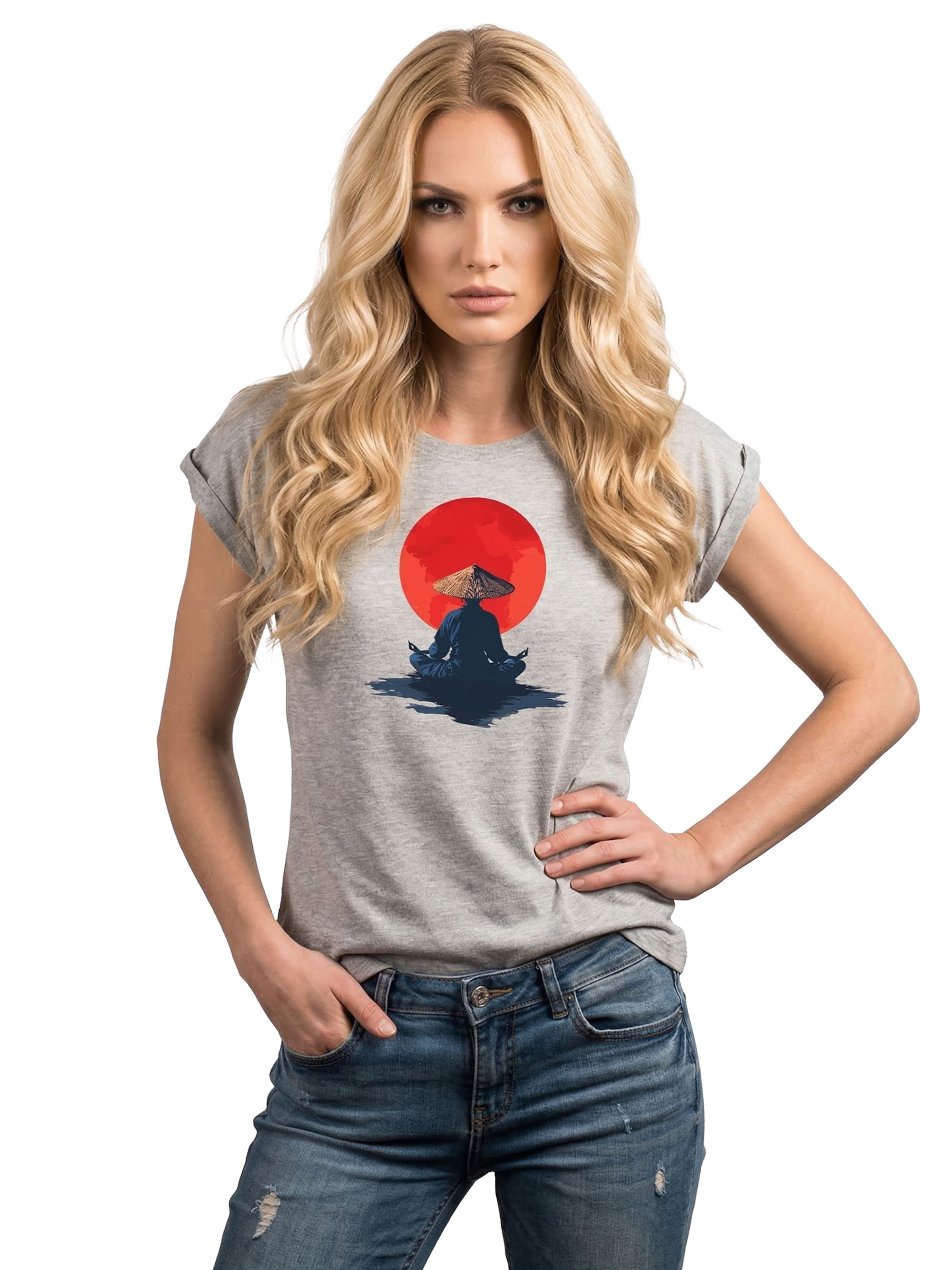 MAKAYA Shirt 'Monk' in Grey: front