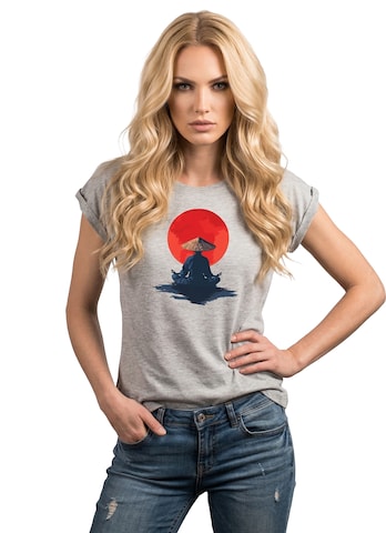 MAKAYA Shirt 'Monk' in Grey: front