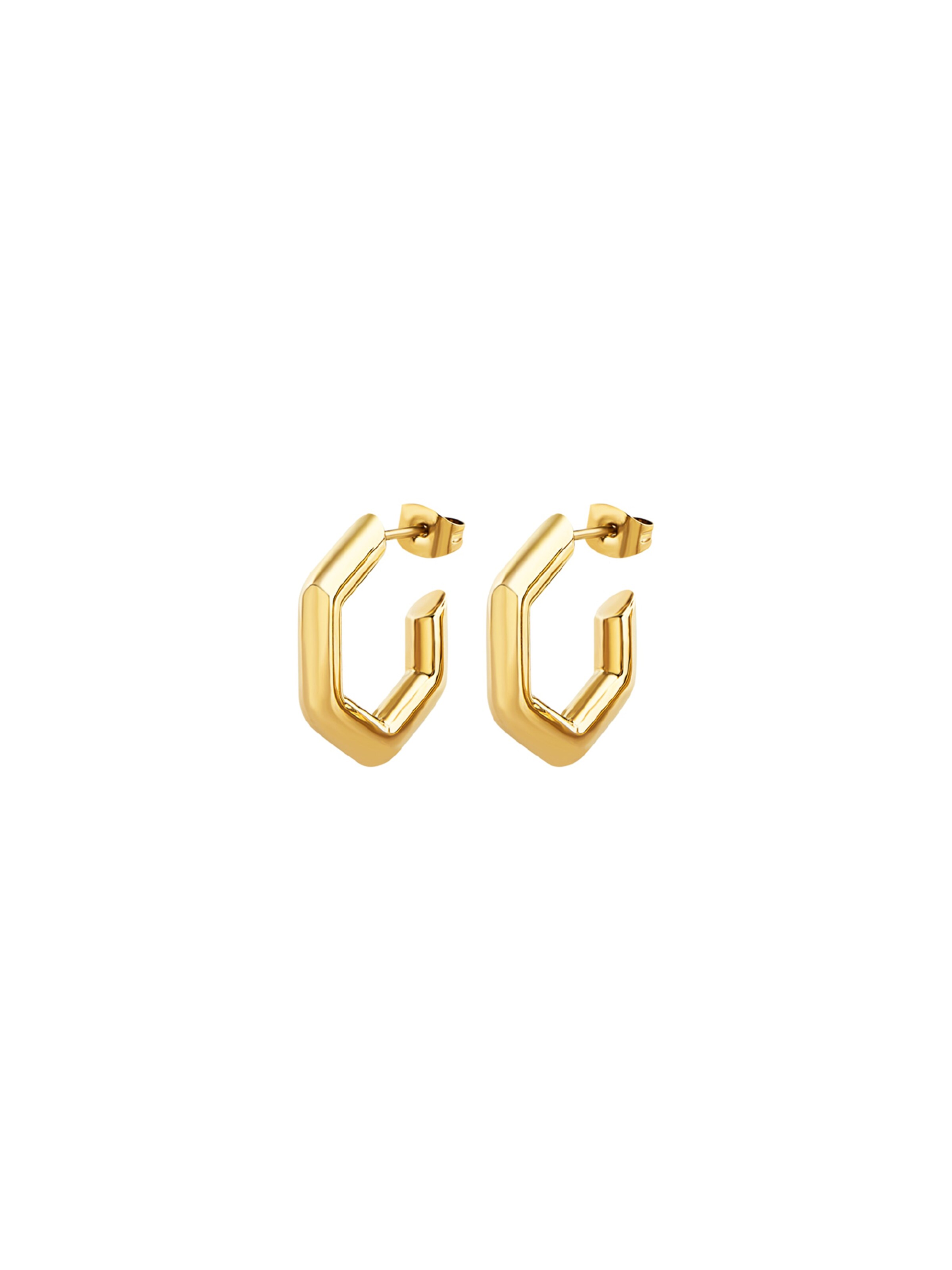 Boucles d'oreilles Breil en or : devant
