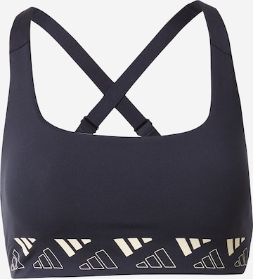 ADIDAS PERFORMANCE Sports bra in Blue: front
