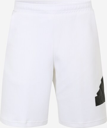 ADIDAS SPORTSWEAR Workout Pants 'Future Icons Badge Of Sport' in White: front