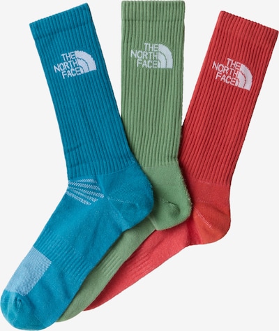 THE NORTH FACE Sportske čarape u nebesko plava / kivi zelena / crvena / bijela, Pregled proizvoda