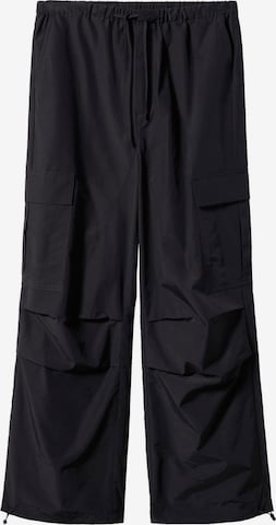 MANGO Loose fit Pants 'MAX' in Black: front
