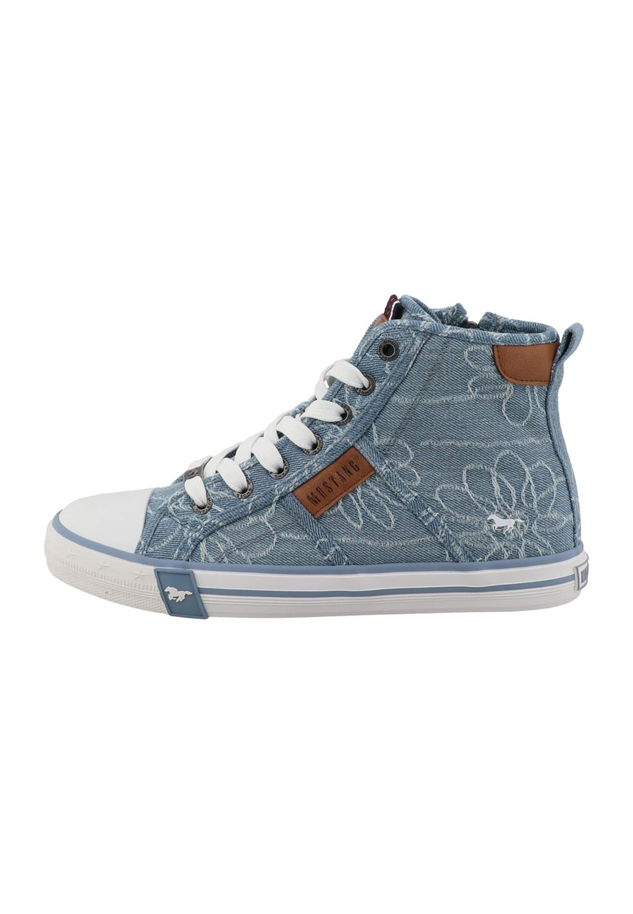 MUSTANG Sneakers hoog in Blauw