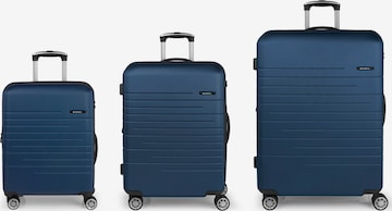 Gabol Suitcase Set 'Escape' in Blue: front