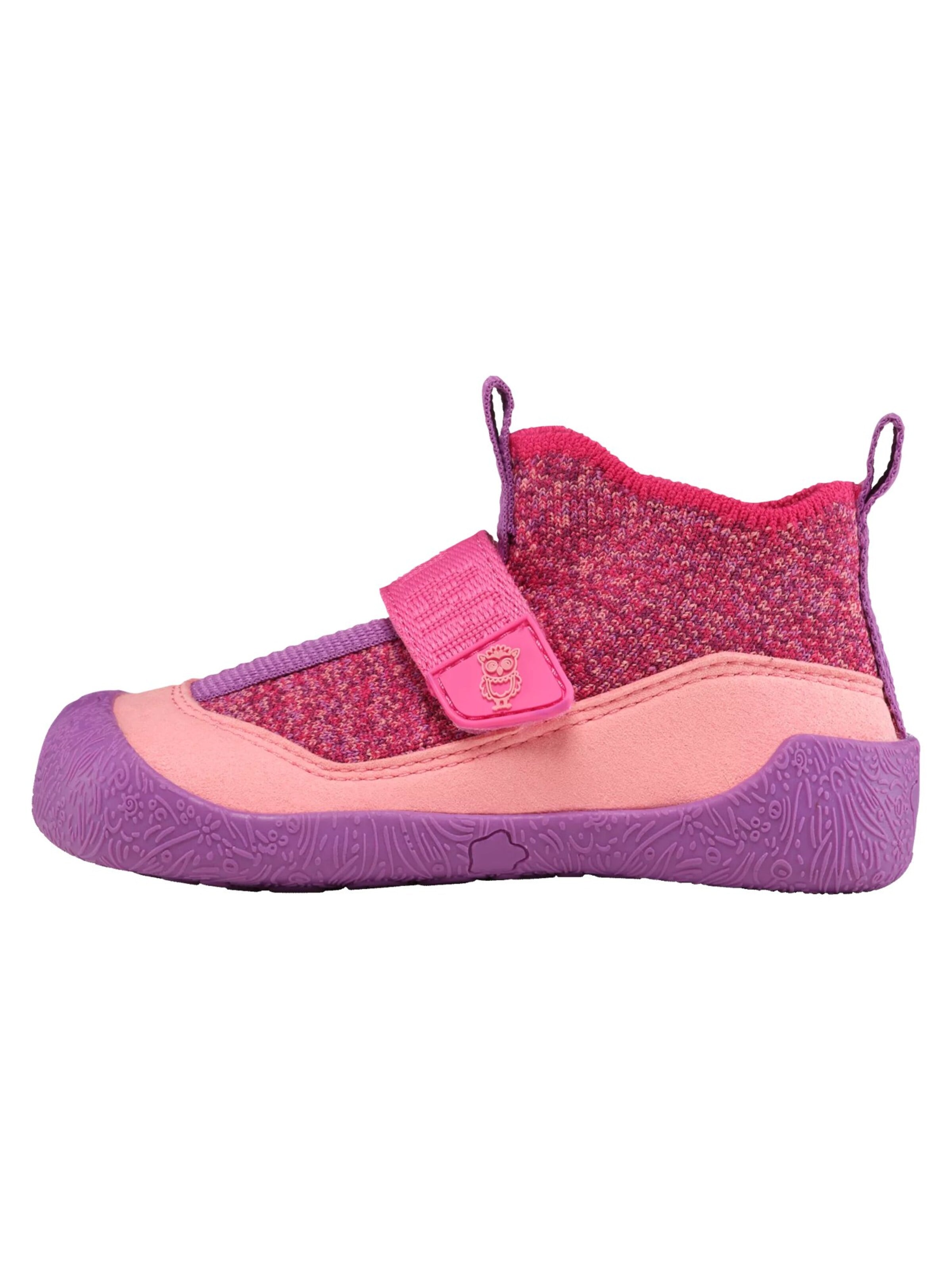 Affenzahn Lauflernschuh 'Knit Toddly Knit Toddly' in Pink: Vorderseite