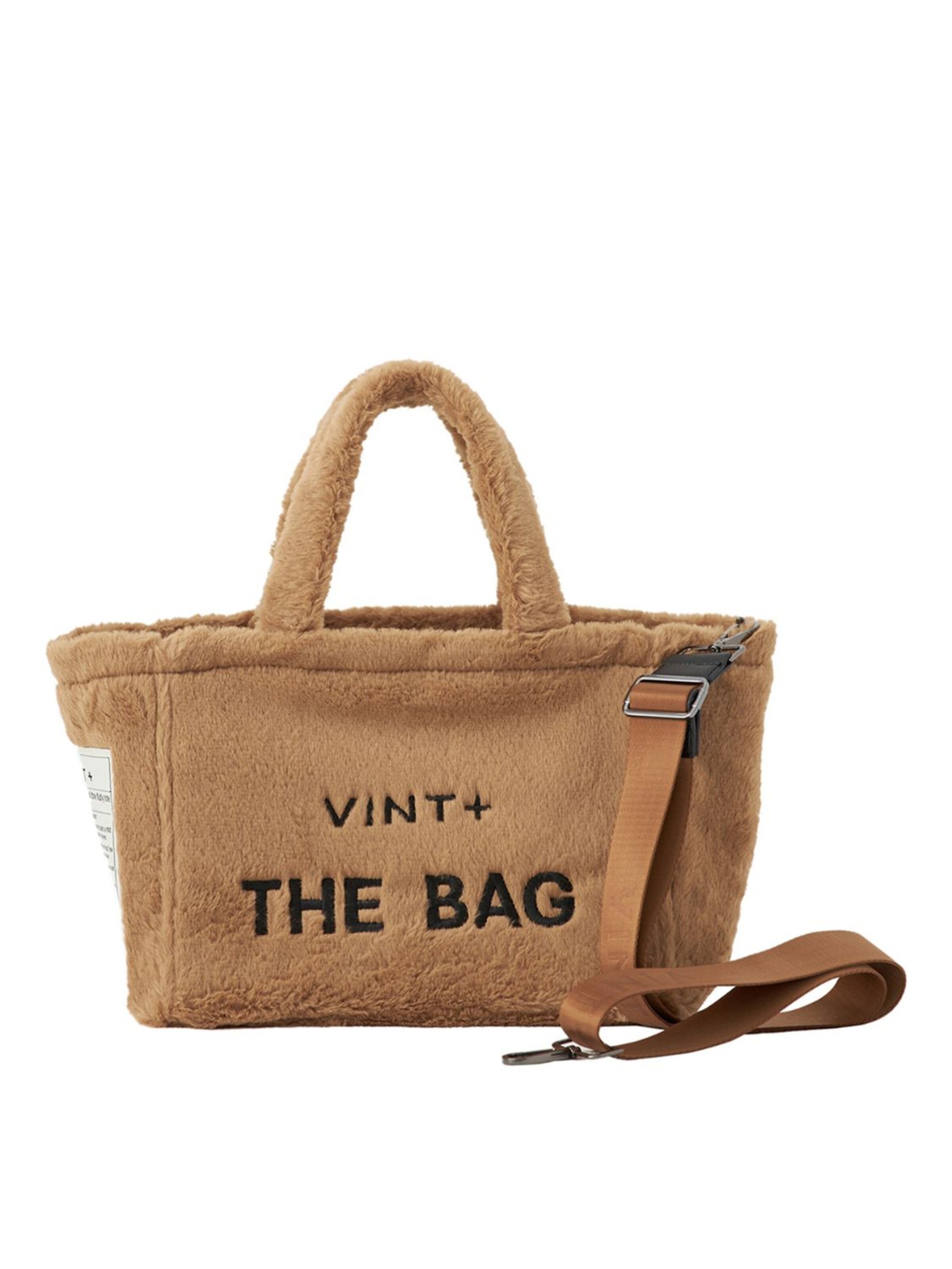 Sacs à main 'Fluffy Bag Small' VINT+ en marron : devant