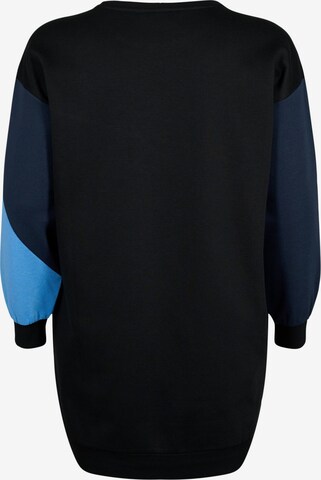 Zizzi Sweatshirt 'Kathleen' in Blauw