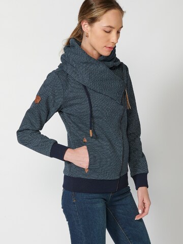 KOROSHI Sweat jacket in Blue