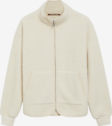 Veste en polaire QS en beige : devant