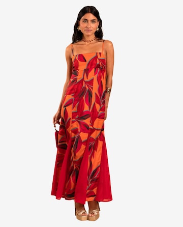 THE-ARE - Vestido em laranja: frente