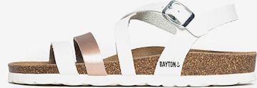 Sandalo con cinturino di Bayton in bianco: frontale