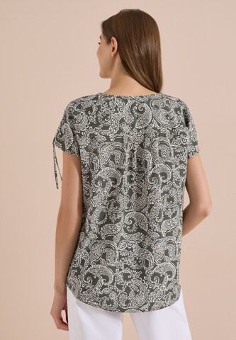 CECIL Blusenshirt mit gerafftem Detail in Grün