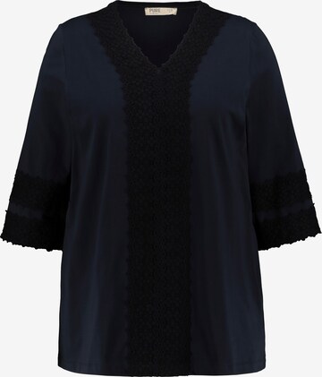 Ulla Popken Shirt '795418' in Blauw: voorkant