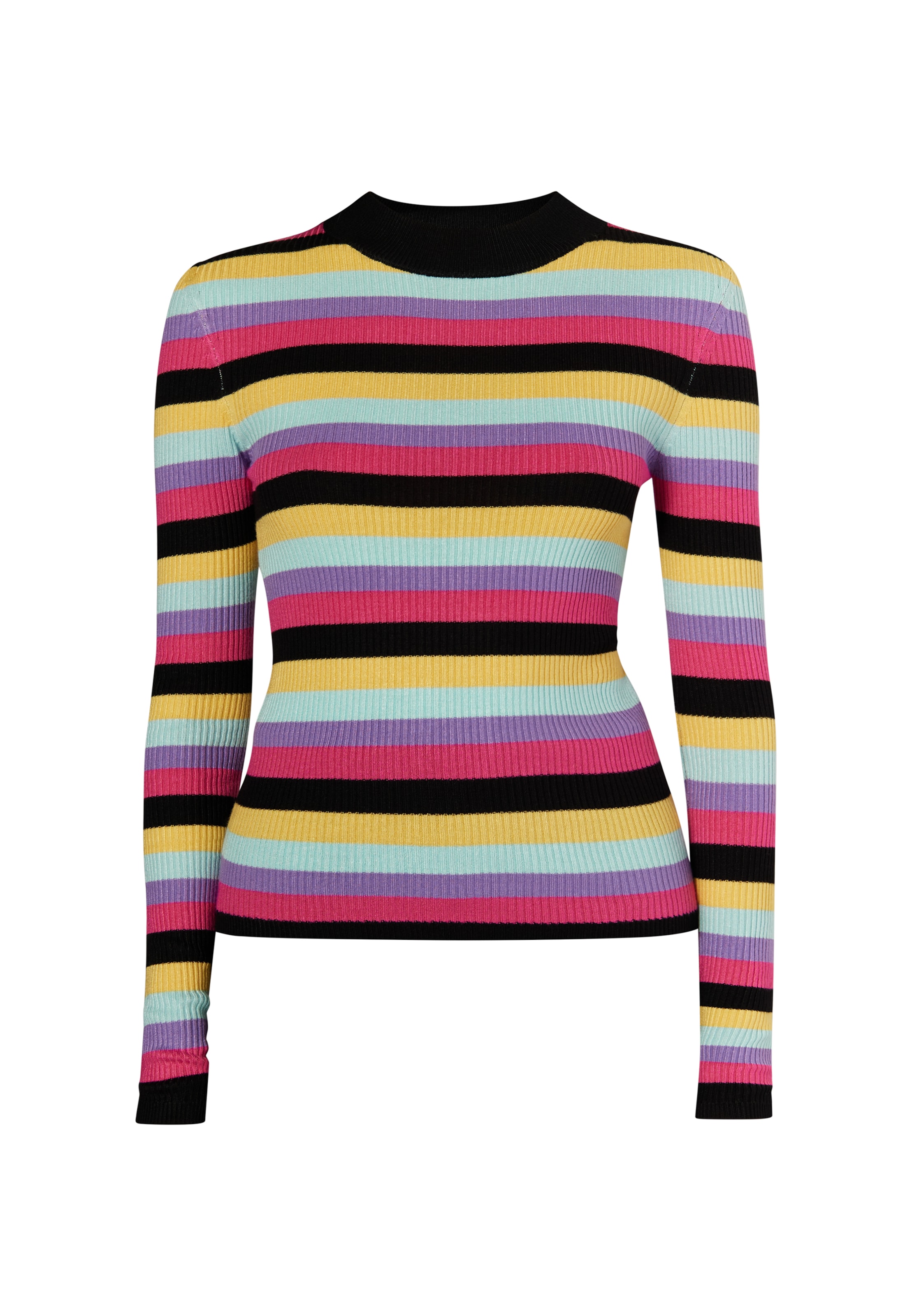 MYMO Πουλόβερ 'Biany' σε μαύρο: μπροστά