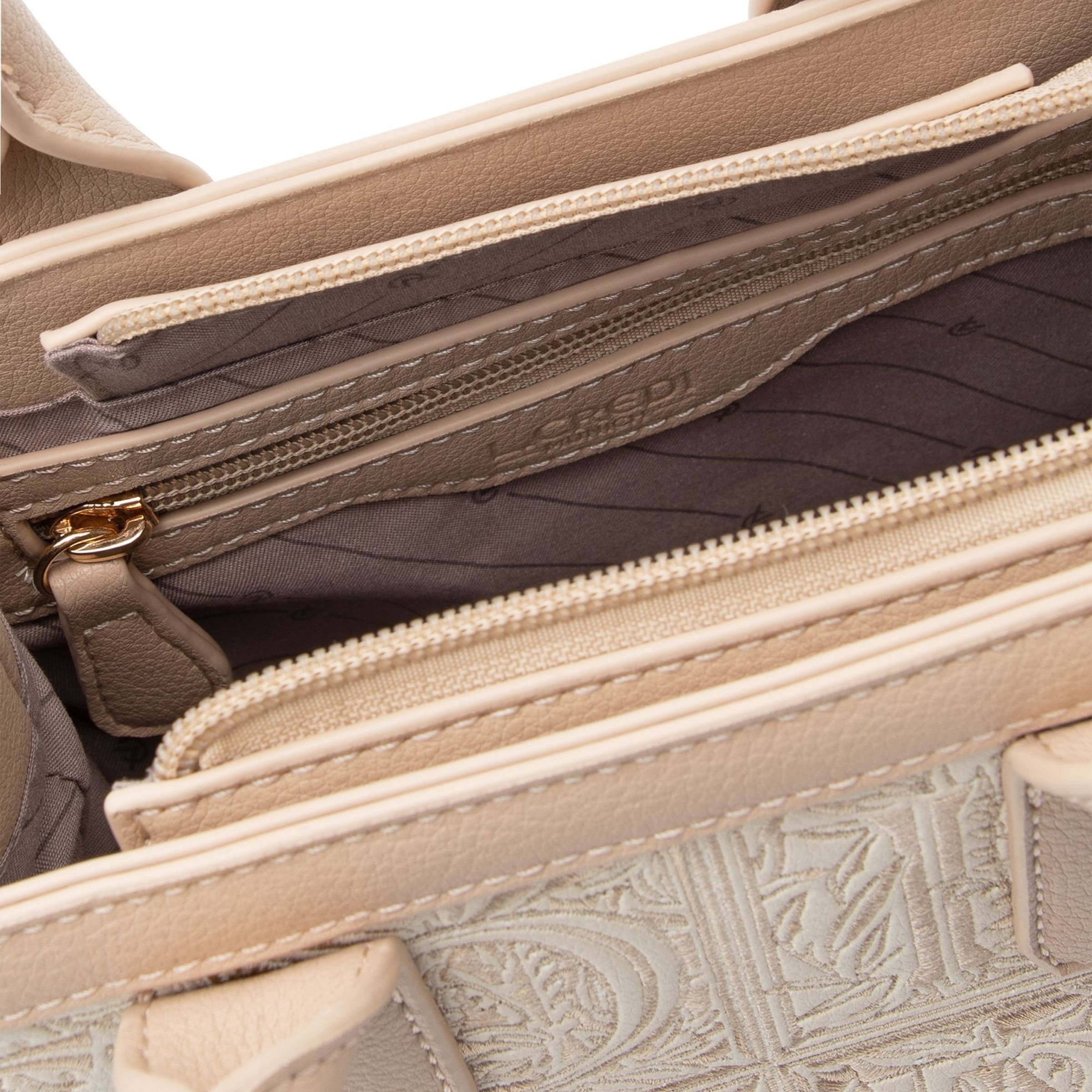 Borsa a mano 'Orelia' di L.CREDI in beige